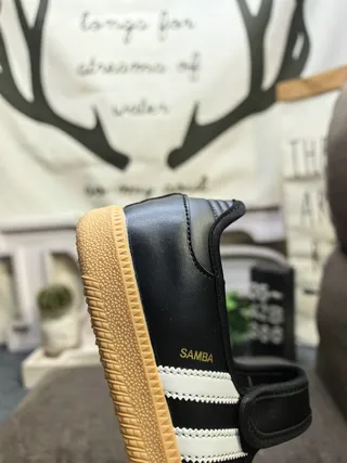 Adidas Black White Laceless Strap-Closure Mary Jane Shoes 3