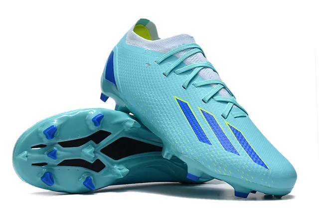 Adidas Blue Low-Cut Synthetic Upper Textured Forefoot Grip Firm-Ground Soccer Shoes 3