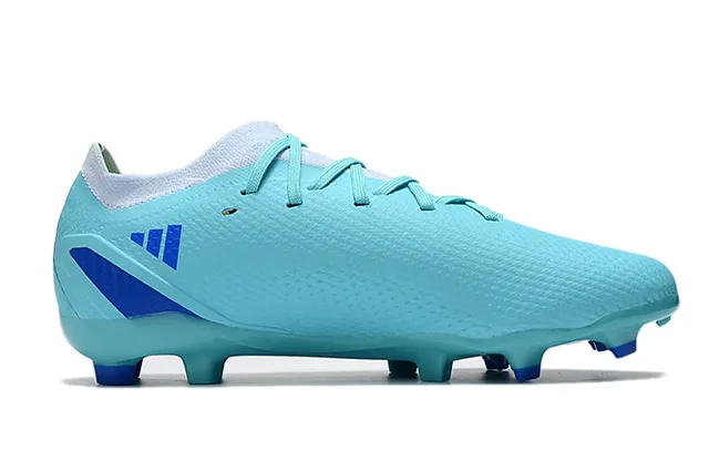Adidas Blue Low-Cut Synthetic Upper Textured Forefoot Grip Firm-Ground Soccer Shoes 5
