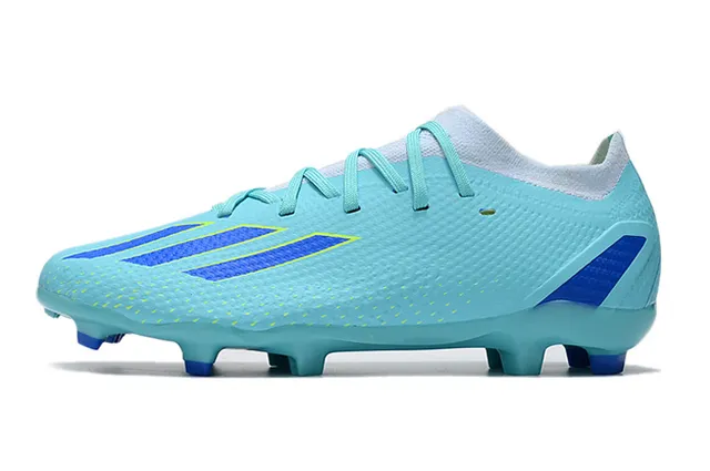 Adidas Blue Low-Cut Synthetic Upper Textured Forefoot Grip Firm-Ground Soccer Shoes 6