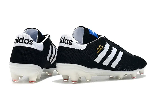Adidas Copa Mundial কালো সাদা লাল দৃঢ় মাটি ফুটবল জুতা 8