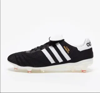 Adidas Copa Mundial কালো সাদা লাল দৃঢ় মাটি ফুটবল জুতা 15