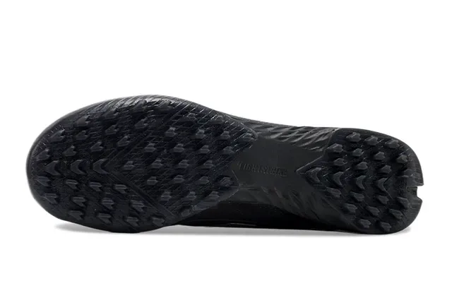 Adidas F50 Preto Azul Perfil Baixo Upper Sintético Acentos Gradiente Iridescente Sapatos de Futebol Turf 6