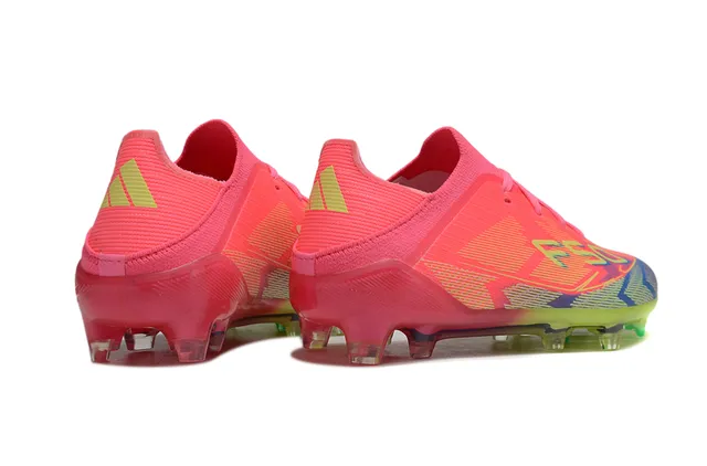 Adidas F50 Blue Multicolor Low-Cut Knit Upper Sprintweb Cage Overlay Firm-Ground Soccer Shoes 20