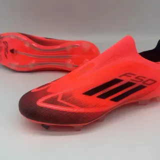 Adidas F50 Neon Orange Black Firm-Ground Soccer Shoes