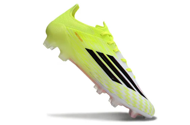 Adidas F50 Neon Yellow White Black Firm-Ground Soccer Shoes 2