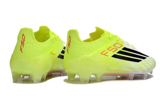 Adidas F50 Neon Yellow White Black Firm-Ground Soccer Shoes 5