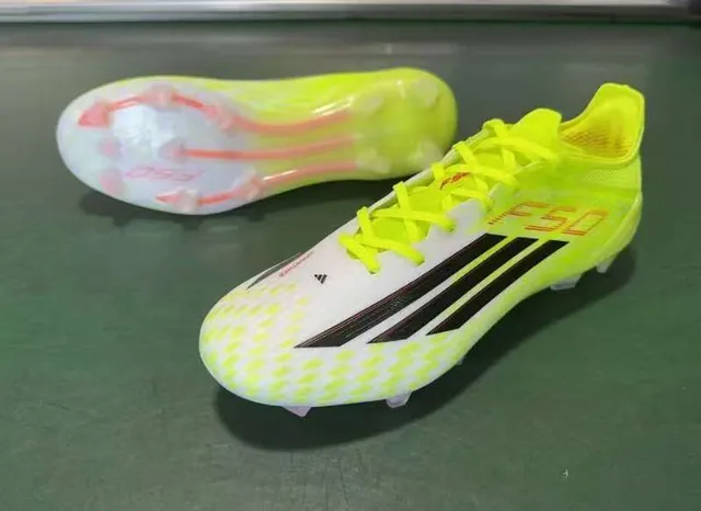 Adidas F50 Neon Yellow White Black Firm-Ground Soccer Shoes 8