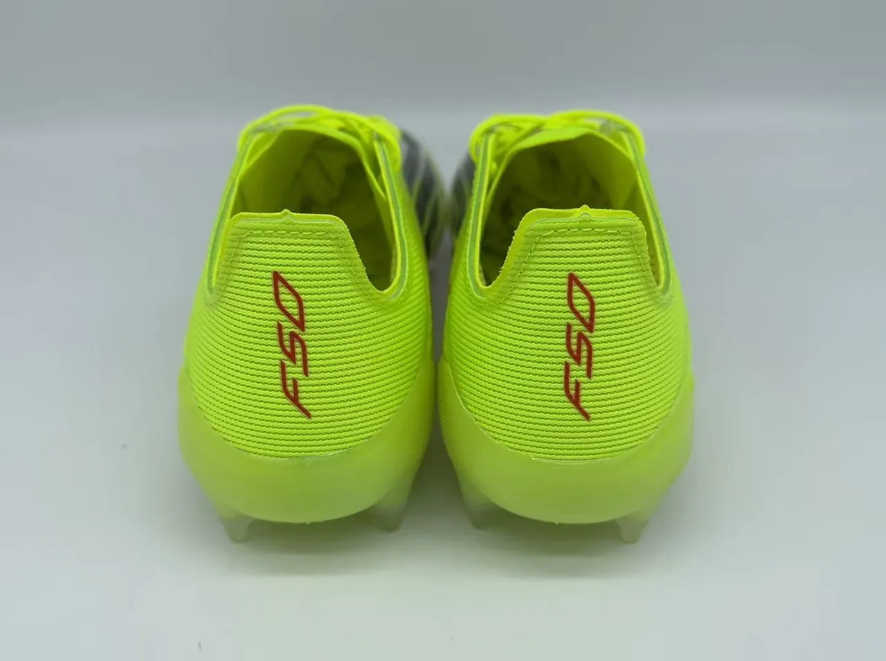 Adidas F50 Neon Yellow White Black Firm-Ground Soccer Shoes 10
