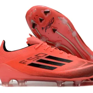 Adidas F50 Orange Black Firm-Ground Soccer Shoes