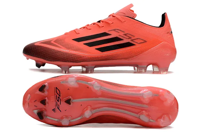 Adidas F50 Orange Black Firm-Ground Soccer Shoes 6