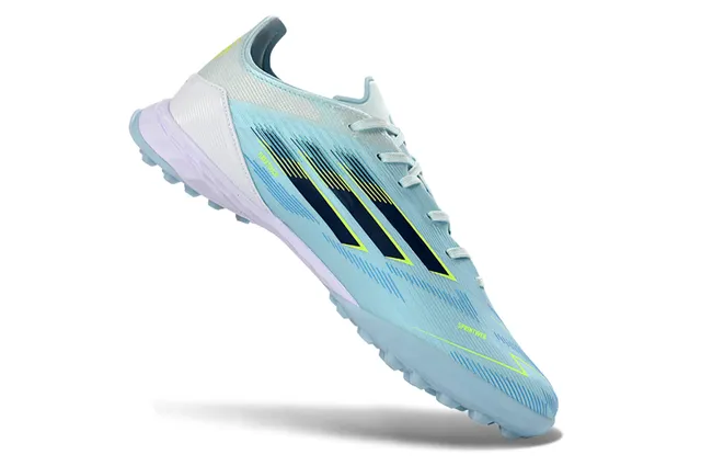 Adidas F50 Spark Flexx Chaussures de football Turf Bleu clair 2