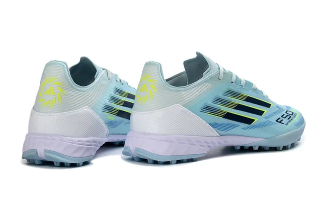 Adidas F50 Spark Flexx Chaussures de football Turf Bleu clair 5