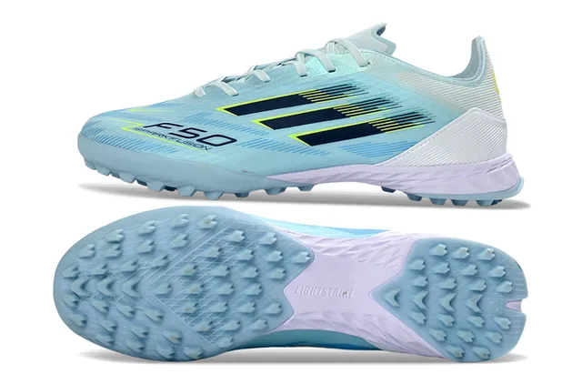 Adidas F50 Spark Flexx Chaussures de football Turf Bleu clair 6