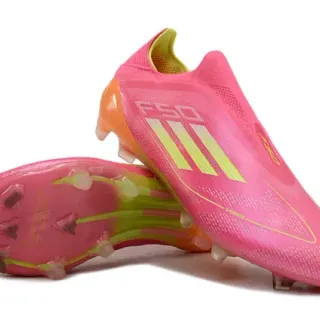 Adidas F50 Speedflow Pink Neon Yellow Firm-Ground Soccer Shoes