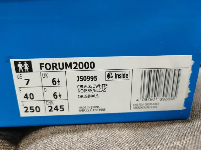 Adidas Forum 2000 Black and White Lifestyle Sneakers 2