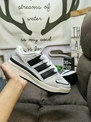 Adidas Forum 2000 Black and White Lifestyle Sneakers 5
