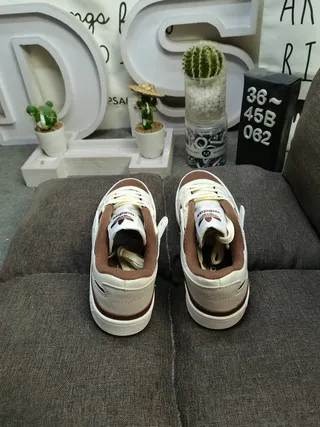Adidas Forum Low Off-White and Brown Lifestyle Sneakers 8