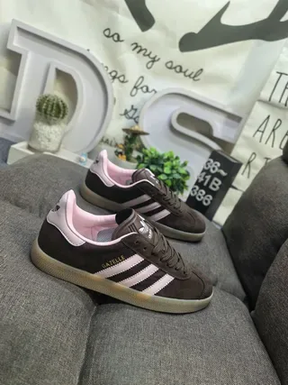 Adidas Gazelle Brown and Pink Suede Lifestyle Sneakers 9