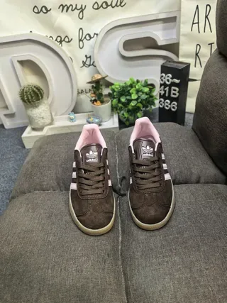 Adidas Gazelle Brown and Pink Suede Lifestyle Sneakers 10