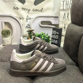 Adidas Gazelle Dark Gray and Pink Lifestyle Sneakers