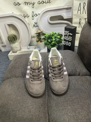 Adidas Gazelle Dark Gray and Pink Lifestyle Sneakers 10