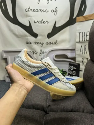 Adidas Gazelle Off-White and Navy Lifestyle Sneakers 5