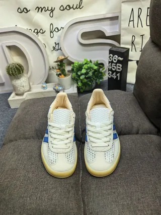 Adidas Gazelle Off-White and Navy Lifestyle Sneakers 10