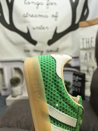 Adidas Gazelle Off-White and Navy Lifestyle Sneakers 13