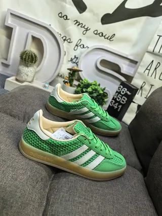 Adidas Gazelle Off-White and Navy Lifestyle Sneakers 19
