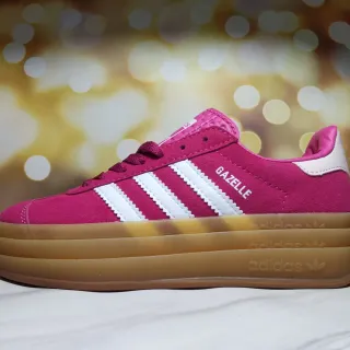 Adidas Gazelle Pink and White Suede Lifestyle Sneakers