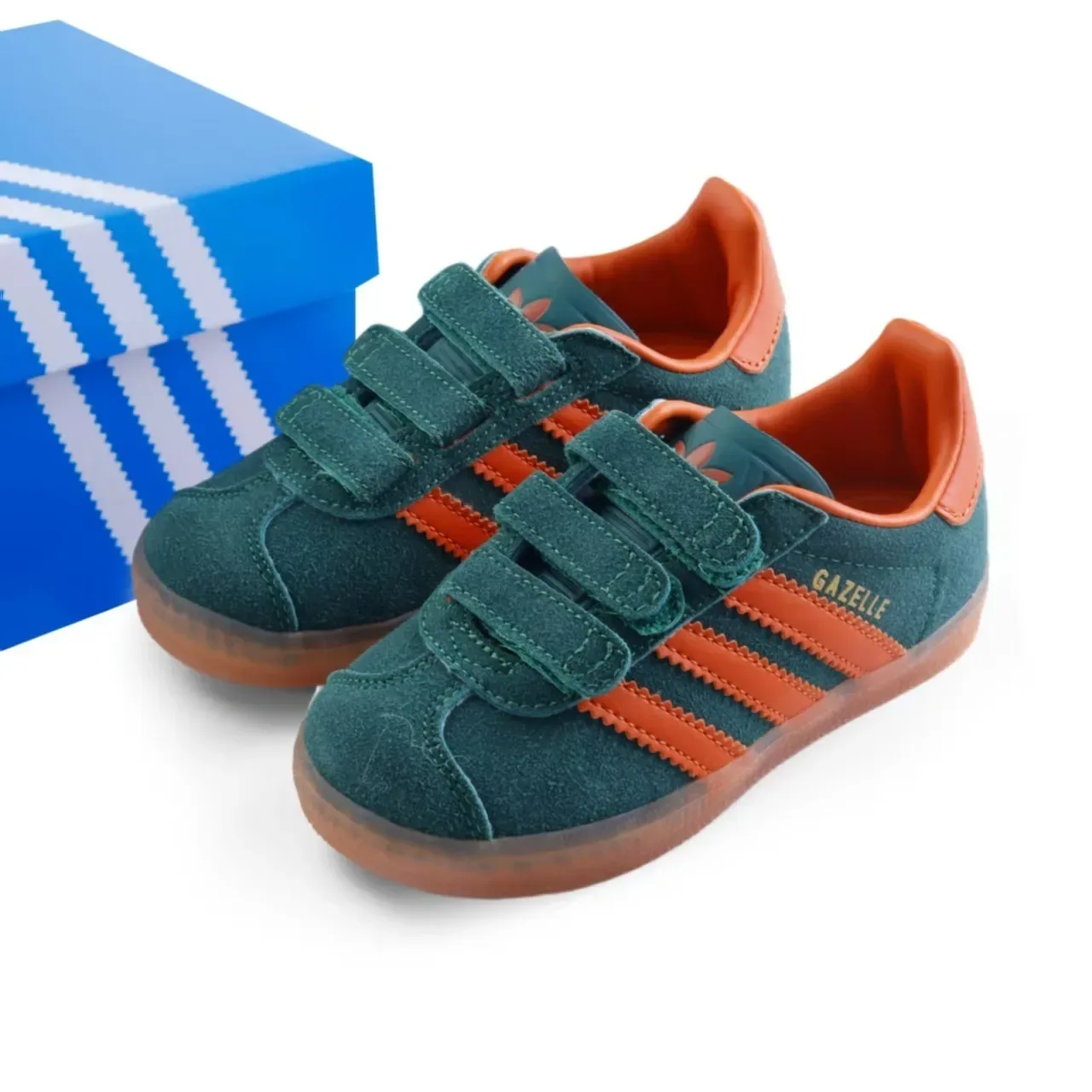 Adidas Gazelle Red White Suede Lifestyle Sneakers 6
