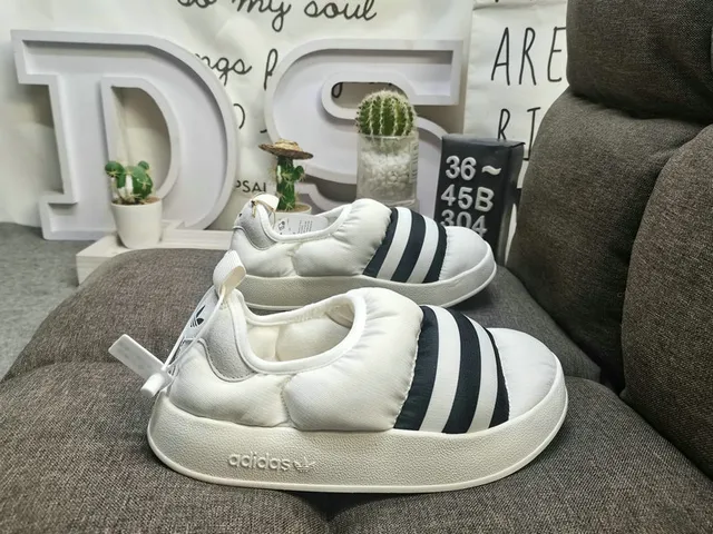 Adidas Gray and Mint Green Quilted Slip-On Casual Shoes 11