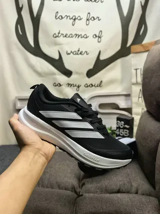Adidas Gray Beige Mesh-and-Synthetic Upper Tonal Three-Stripe Branding Sneakers 15