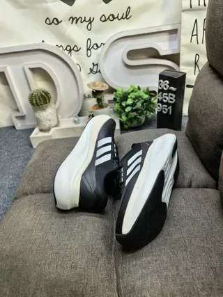 Adidas Gray Green Mesh Upper Three-Stripe Side Branding Lifestyle Sneakers 16