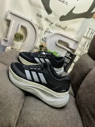 Adidas Gray Green Mesh Upper Three-Stripe Side Branding Lifestyle Sneakers 17