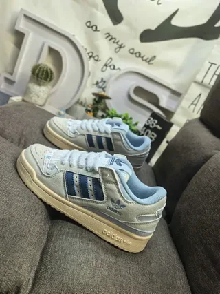 Adidas Gray Navy Low-Top Cupsole Sneakers 7