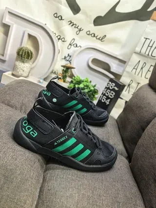 Adidas Green Pink Open-Strap Heel Loop Three Stripes Lifestyle Sneakers 9