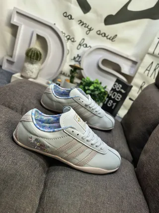 Adidas Green Pink Retro Runner Nylon Upper Lifestyle Sneakers 19