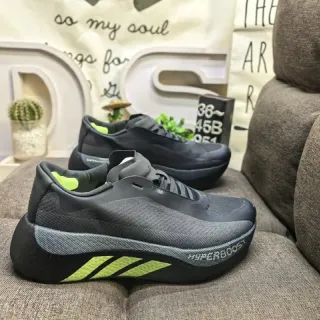 Adidas Hyperboost Black and Neon Green Lifestyle Sneakers