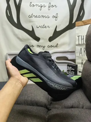 Adidas Hyperboost Black and Neon Green Lifestyle Sneakers 5