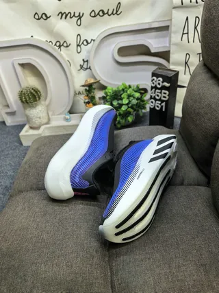 Adidas Hyperboost Blue Black White Running Shoes 6