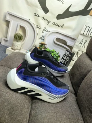 Adidas Hyperboost Blue Black White Running Shoes 9