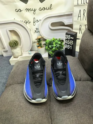 Adidas Hyperboost Blue Black White Running Shoes 10