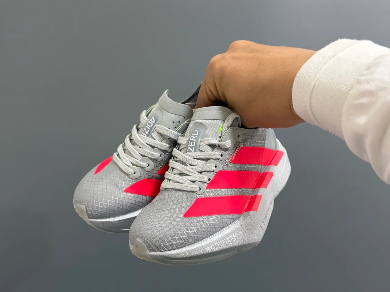 Adidas Lightstrike Pro Silver Red Running Shoes 22