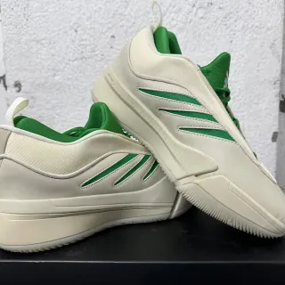 Adidas Lillard 9 Beige Green बिना लेस स्लिप-ऑन निर्माण स्कल्प्टेड बहुस्तरीय मध्यसोल बास्केटबॉल जूते