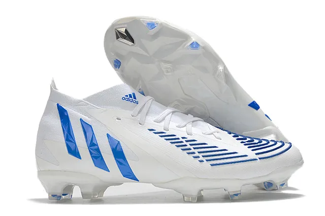 Adidas Multicolore Blanc Haut-Coupé Tricot Supérieur Overlay Gradient Terrain Firme Chaussures de Football 7