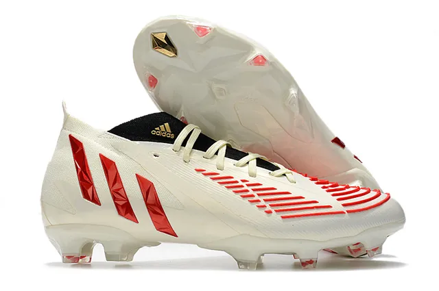 Adidas Multicolore Blanc Haut-Coupé Tricot Supérieur Overlay Gradient Terrain Firme Chaussures de Football 9
