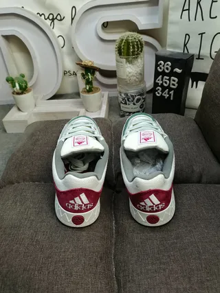 Adidas Pink Beige Low-Top Suede-and-Textile Upper Lifestyle Sneakers 18