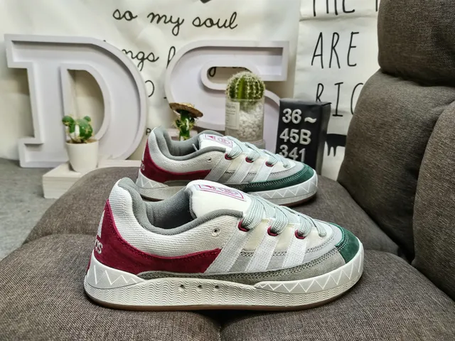Adidas Pink Beige Low-Top Suede-and-Textile Upper Lifestyle Sneakers 21